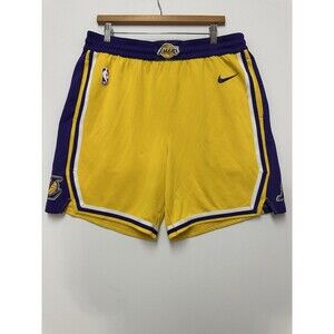 Nike NBA LA Lakers Dri-Fit Basketball Shorts Men’s XL Yellow Purple